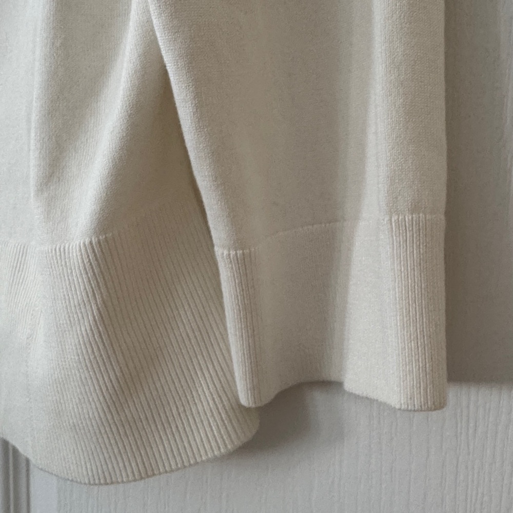 White House Cute Black Market Ivory Button-Front Sweater - Picture 5 of 8